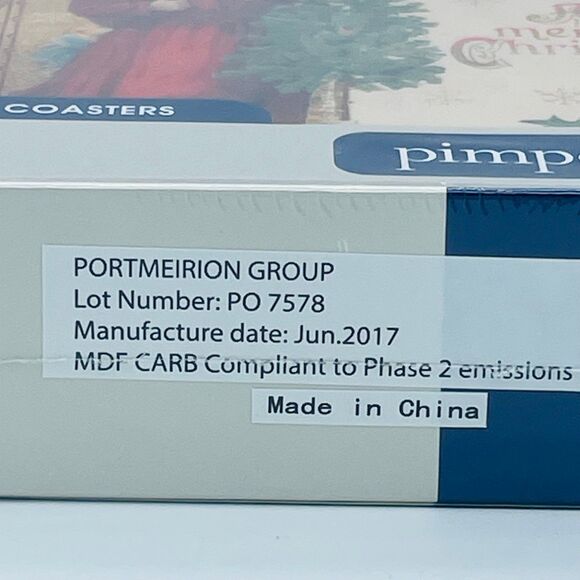 Brand NEW Sealed Pimpernel Coaster Set Victorian Christmas Portmeirion Group - Picture 3 of 5